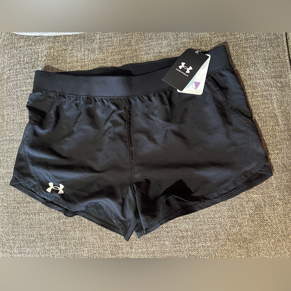 Under Armour Girls Loose Fit Shorts - Navy